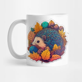 Echidna Hidden Among the Leaves Neon Mug